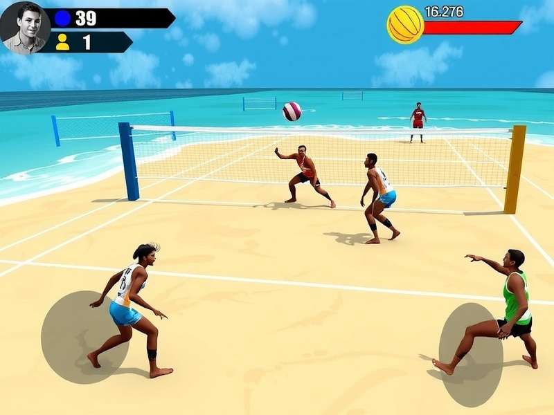 Indian Beach Volley Stars gameplay screenshot